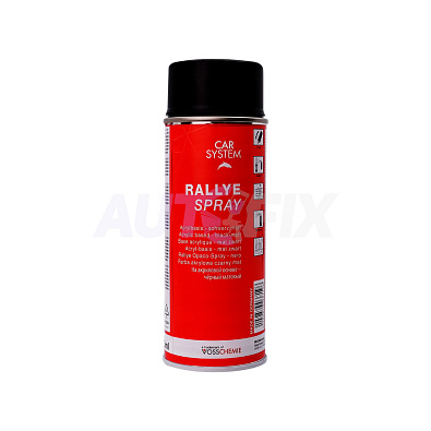 CAR SYSTEM краска черная матовая 126027 Rallye Spray аэрозоль 400мл