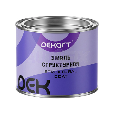 DEKART эмаль структурная 1K Structural Coat черная 0.40л