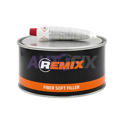 REMIX шпатлевка полиэфирная Fiber Soft Filler со стекловолокном 1.8кг