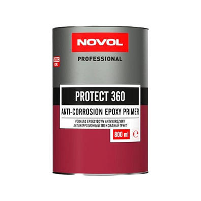 NOVOL грунт эпоксидный Protect 360 серый с отвердителем 0.8+0.8л