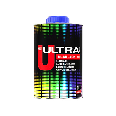 ULTRA лак акриловый бесцветный Klarlack 300 MS 1.0+0.5л