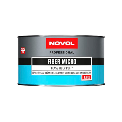 NOVOL шпатлевка Fiber Micro со стекловолокном 1.8кг