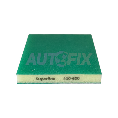 SANDWOX губка шлифовальная 285 SF 120*98*12мм двухсторонняя зеленая P400