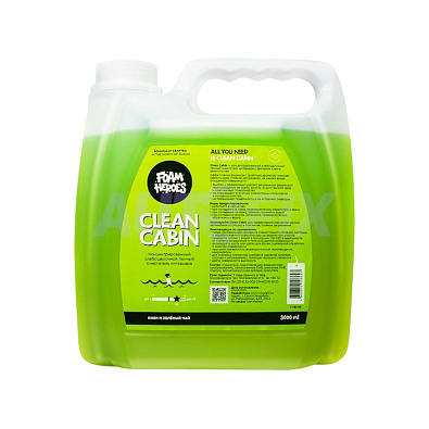 FOAM HEROES слабощелочной состав для химчистки салона Clean Cabin 3л