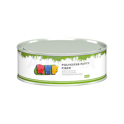 REF шпатлевка Polyester Putty Fiber со стекловолокном 0.9кг