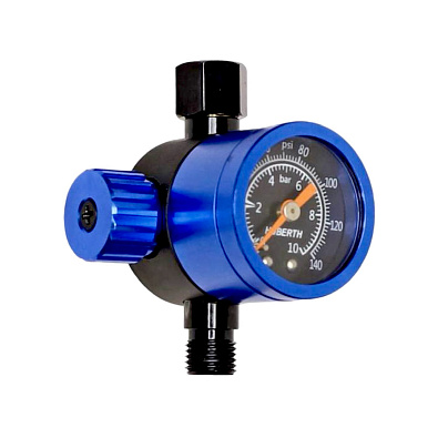 HUBERTH манометр с воздушным регулятором AR201160B 1/4" 0-10 бар