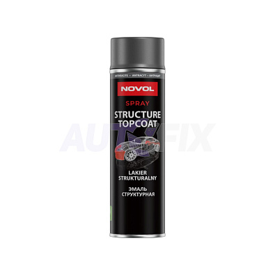 NOVOL Spray эмаль структурная Structure Topcoat антрацит 500мл