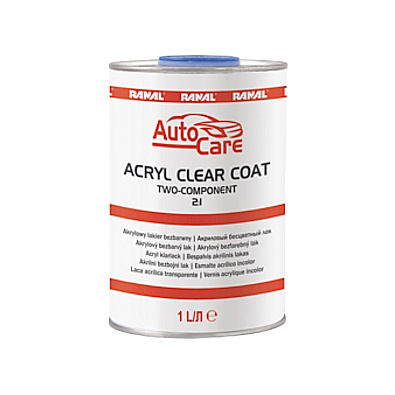 AUTOCARE лак акриловый Acryl Clear Coat 2:1 бесцветный 1.0+0.5л