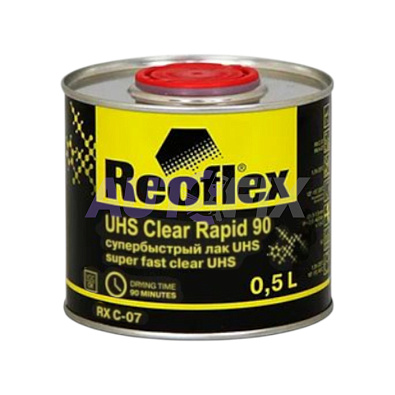 REOFLEX лак супербыстрый UHS Clear Rapid 90 с отвердителем 0.5+0.25л