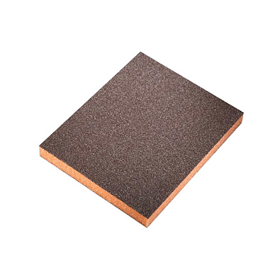 SIA губка абразивная 7983 98*120*13мм 2-хсторонняя medium оранжевая