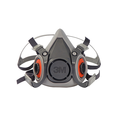 3M 6200 полумаска силиконовая без фильтров