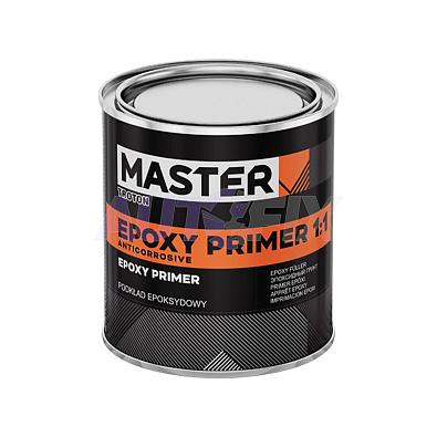 MASTER грунт эпоксидный Epoxy Primer 1:1 серый с отвердителем 0.5+0.5л