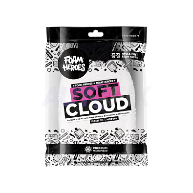 FOAM HEROES варежка из мульти-микрофибры для мойки Soft Cloud 17.5*23см