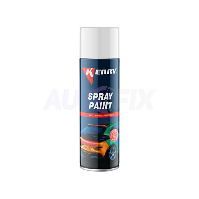 KERRY KR-613 эмаль акриловая Spray Paint белая глянцевая аэрозоль 650мл
