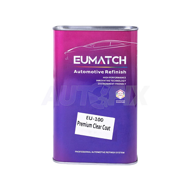 EUMATCH лак акриловый премиум EU-100 Premium Clear Coat 1.0+0.5л