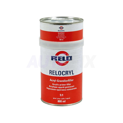 RELO грунт-наполнитель акриловый Relocryl 5:1 серый с отвердителем 0.8+0.16л