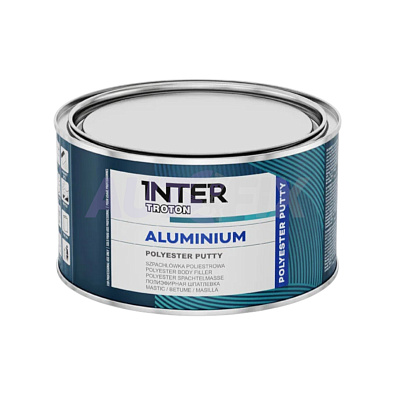 INTER TROTON шпатлевка Aluminium с алюминием 1.0кг