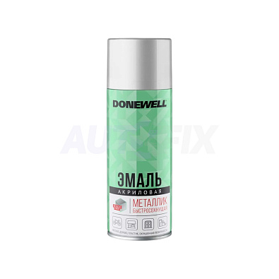 DONEWELL DW-1027 эмаль акриловая металлик хром 520мл