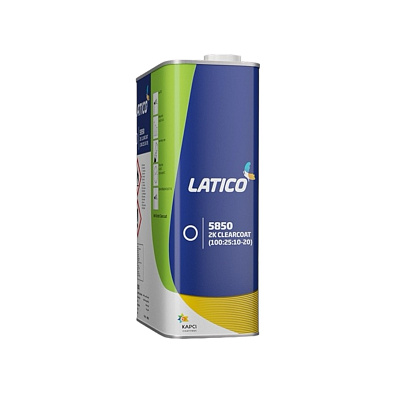 KAPCI лак акриловый 5850 Latico 2K Clearcoat 4:1 с отвердителем 0.9+0.225л