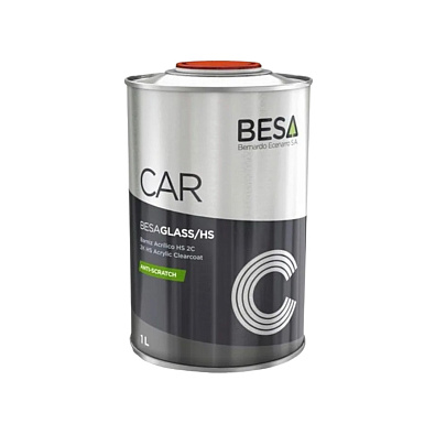 BESA лак акриловый Besa-Glass HS antiscratch с отвердителем 1.0+0.5л