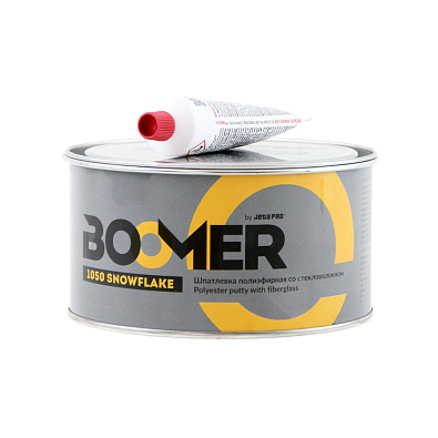 BOOMER шпатлевка полиэфирная 1050 Snowflake cо стекловолокном 1.8кг