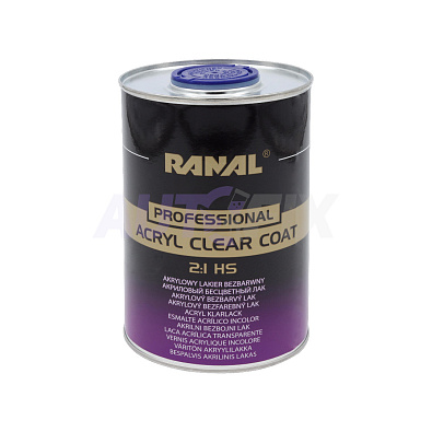 RANAL лак акриловый бесцветный HS Professional комплект 1.0+0.5л