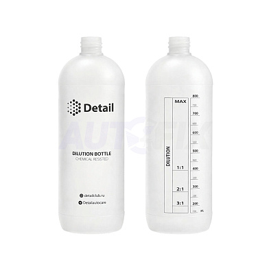 DETAIL DT-0301 бутылка Dilution Bottle ПЭ для автохимии 1000мл
