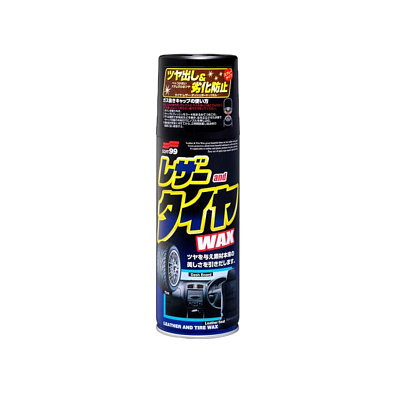 SOFT99 10226 полироль кожи, резины, пластмассы Leather & Tire Wax 420мл