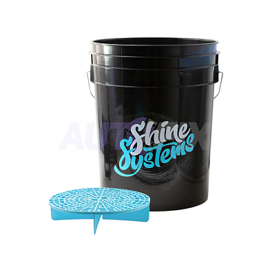 SHINE SYSTEMS ведро для мойки автомобиля с сепаратором Bucket+Filter SS457 20л