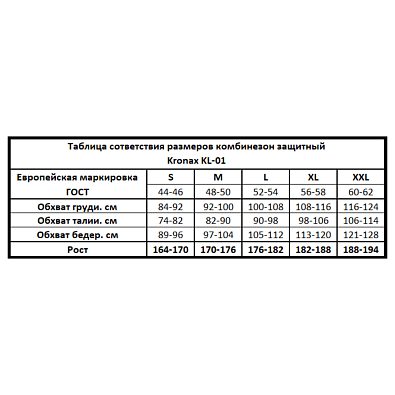 KRONAX комбинезон малярный многоразовый Light размер XL
