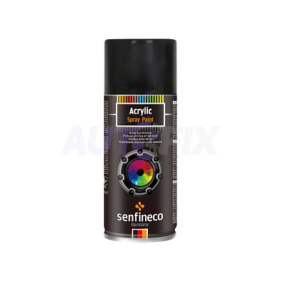 SENFINECO краска-спрей акриловая Black (черная) 400мл