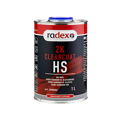 RADEX лак акриловый 2K Clearcoat HS с отвердителем 1.0+0.5л