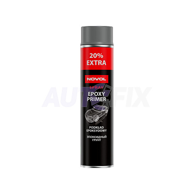 NOVOL Spray грунт эпоксидный Epoxy Primer 20% Extra серый 600мл