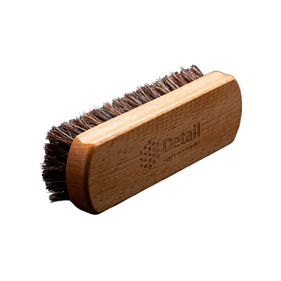 DETAIL DT-0234 щетка для очистки кожи 14.5*4.5см натуральный ворс