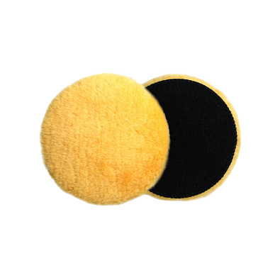 MENZERNA круг полировальный OS150VB/Y из натуральной овчины 150мм желтый