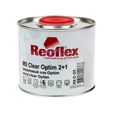 REOFLEX лак акриловый MS Clear Optim с отвердителем 0.5+0.25л