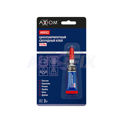 AXIOM клей цианоакрилатный секундный гель 3г