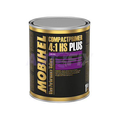 MOBIHEL грунт-наполнитель 4:1 HS Compact Primer PLUS серый 1.0+0.25л