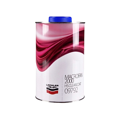 LECHLER лак акриловый Macrofan 2000 HS с отвердителем 1.0+0.5л