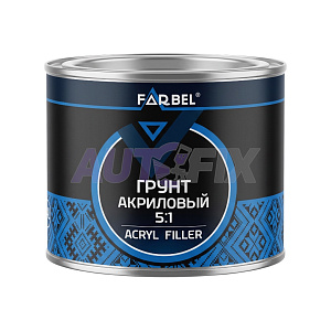 FARBEL грунт акриловый 5:1 черный с отвердителем 0.4+0.08л