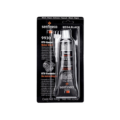 SENFINECO герметик силиконовый 9930 черный RTV-Gasket 100г