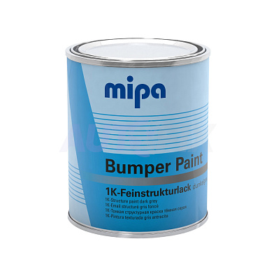 MIPA краска для бампера Bumper Paint темно-серая 1.0л