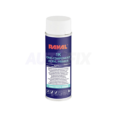 RANAL 1K грунт акриловый Acryl Primer белый спрей 400мл