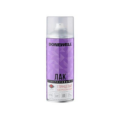 DONEWELL DW-9002 лак акриловый универсальный глянцевый 520мл