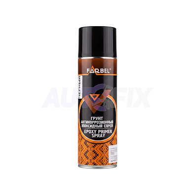 FARBEL 1K грунт антикоррозионный эпоксидный Epoxy Primer черный спрей 500мл