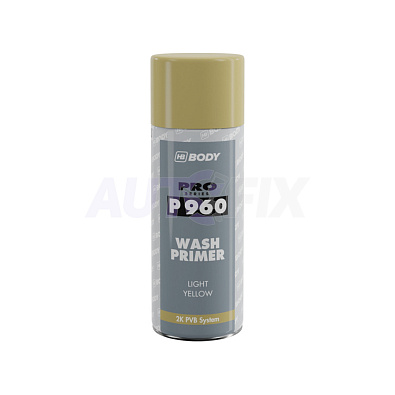HB BODY 1K грунт кислотный P960 Wash Primer светло-желтый аэрозоль 400мл