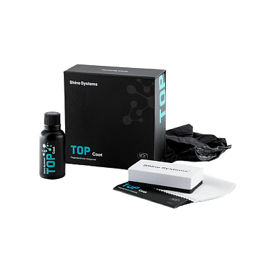 SHINE SYSTEMS гидрофобное керамическое покрытие TOP Coat Kit 30мл