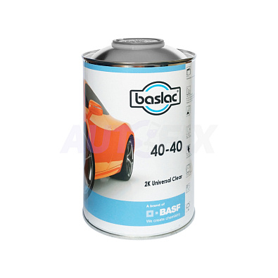 BASLAC лак акриловый 40-40 2K Clear Universal с отвердителем 1.0+0.5л