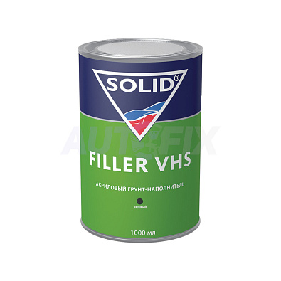 SOLID грунт акриловый 2K Filler VHS low voc черный 1.0+0.25л