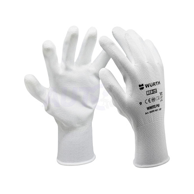 WURTH перчатки защитные White PU размер 10